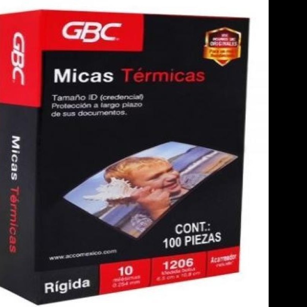 MICA TERMICA 6.5X10.8CM  10 MIL. M130156 GBC C100 C12